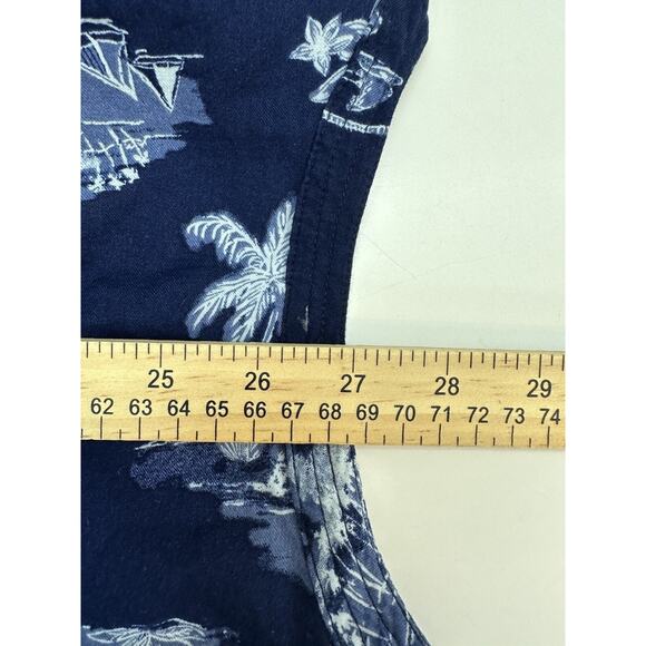 Womens Old Navy Shirt Size Small Blue Beach Long Sleeve Henley - Picture 9 of 10